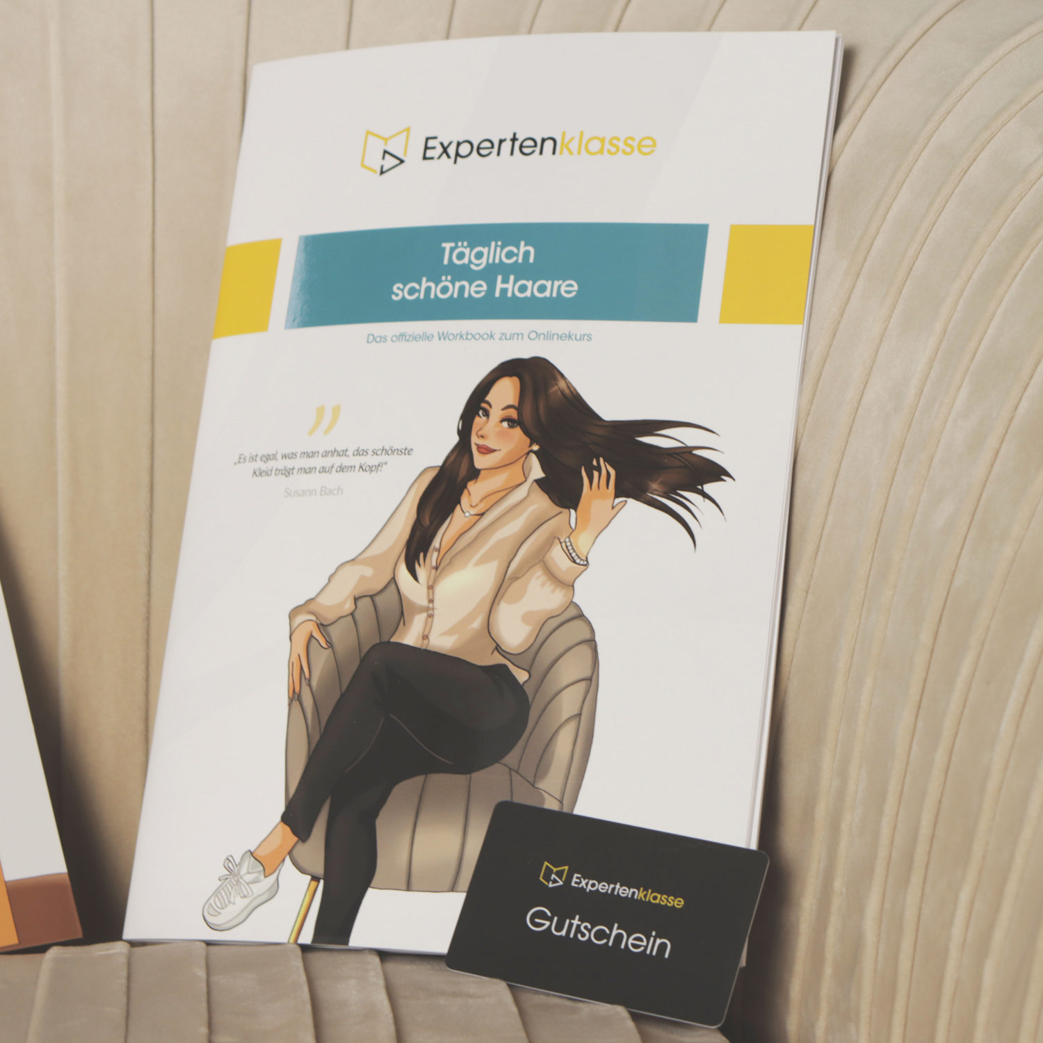 Voucher and workbook from course Daily Beautiful Hair